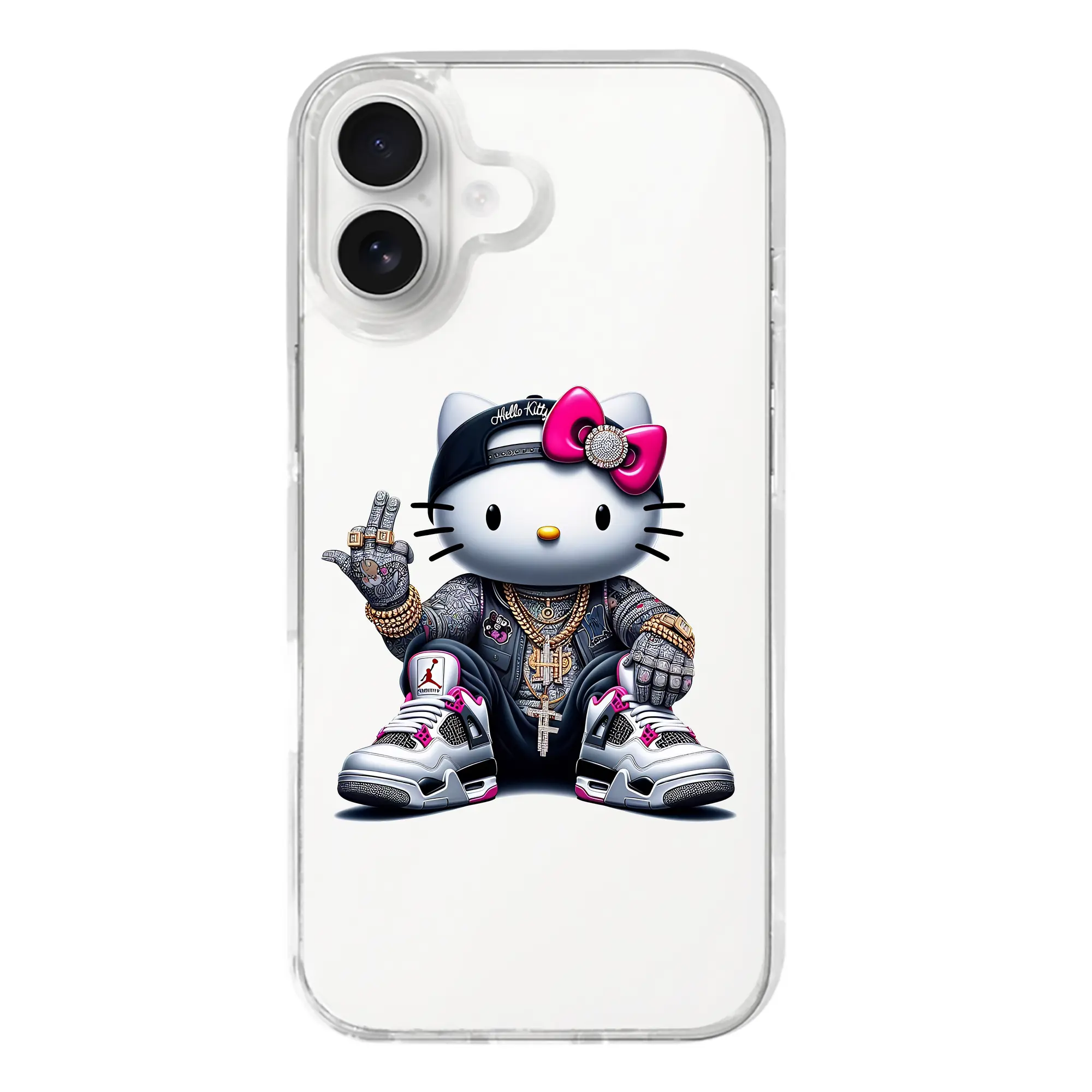 サンリオ グッズ,ハローキティ - iPhone 17シリーズ 透明スマホケース – 薄型・耐衝撃・精密フィット保護カバー